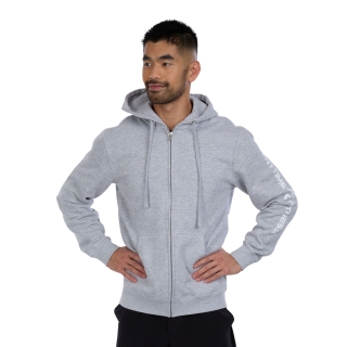 Unisex Fleece Full Zip Hoodie Grey
