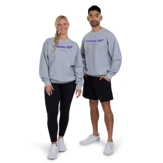AF Unisex Strong Crew Sweatshirt Grey