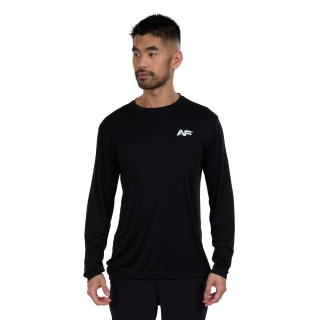 Mens Perfomance Long Sleeve Tee Black
