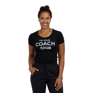 AF Uniform Womens Coach Tri-Blend Tee Black