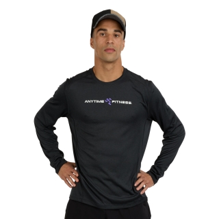 Uniform Mens Pulse Long Sleeve Crew Black
